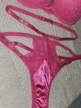 Pink Strappy Panties Size Medium